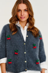 Cherry on Top mohair cardigan